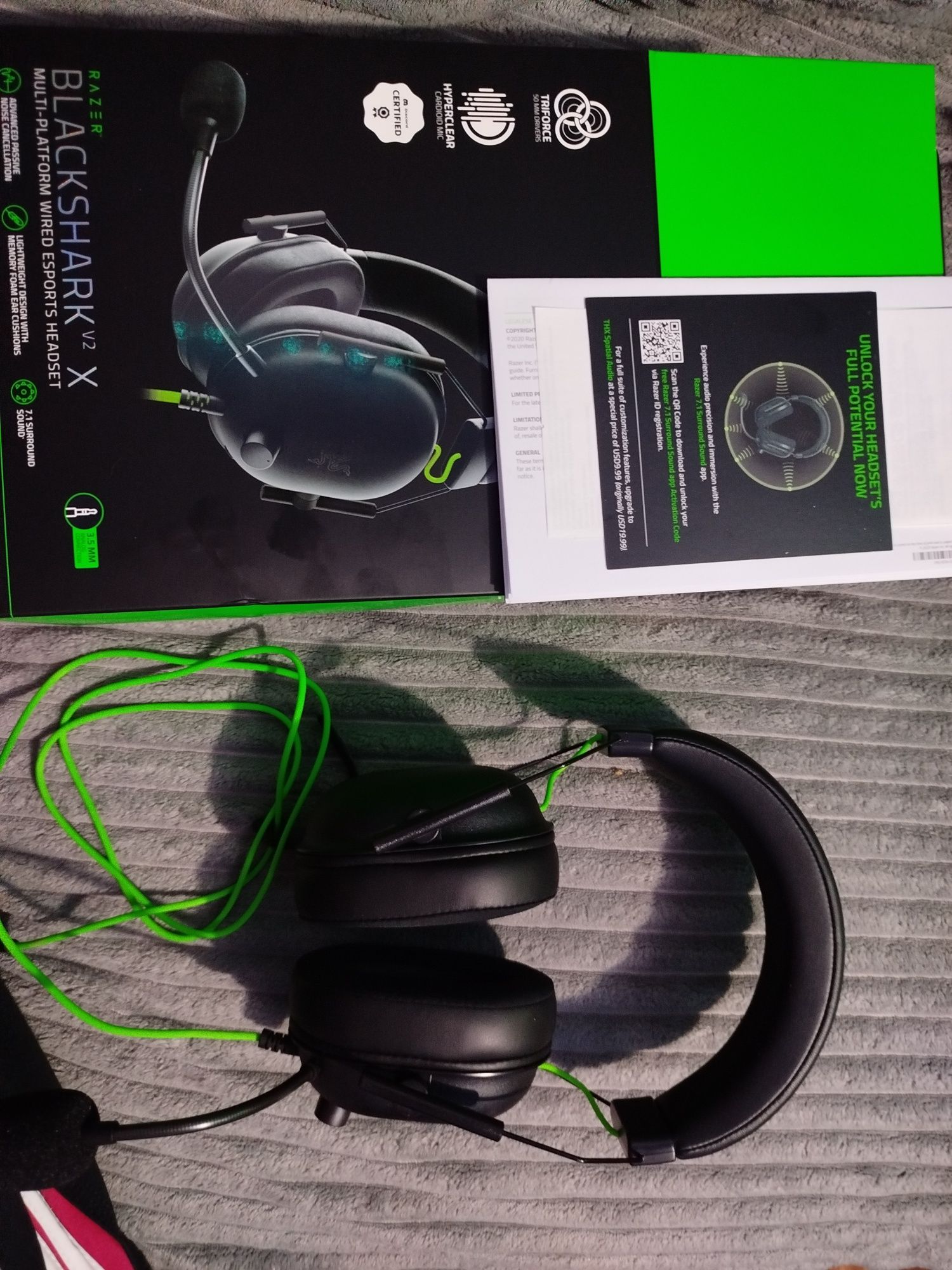 Наушники Razer Blackshark V2 X Black