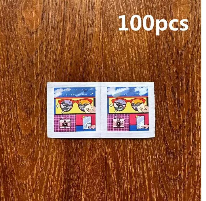 100szt chusteczki nawilżane do czyszczenia okularów smartfonów ekranów