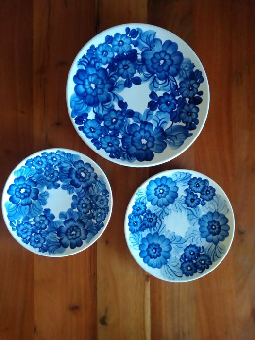 Talerze ręcznie malowane ZF KOŁO 3 szt