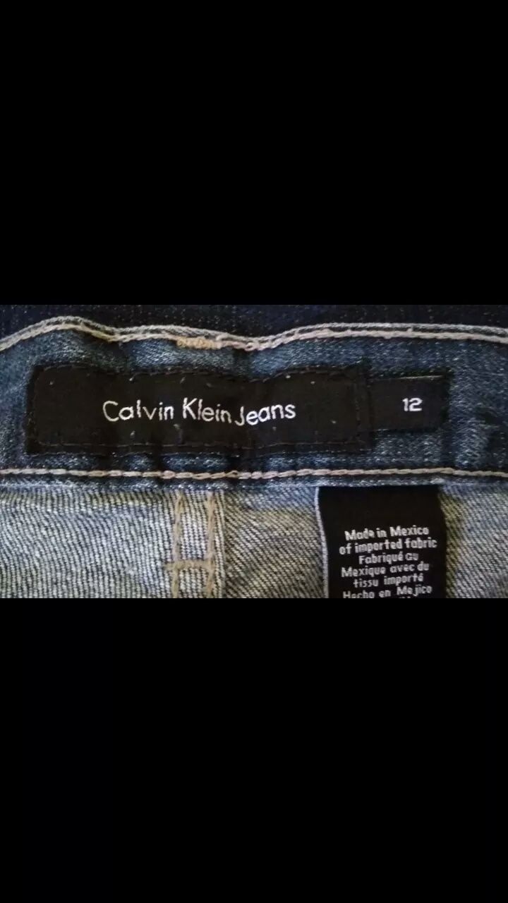 Jeansy Calvin Klein uniseks rozm.12 100% bawełna.