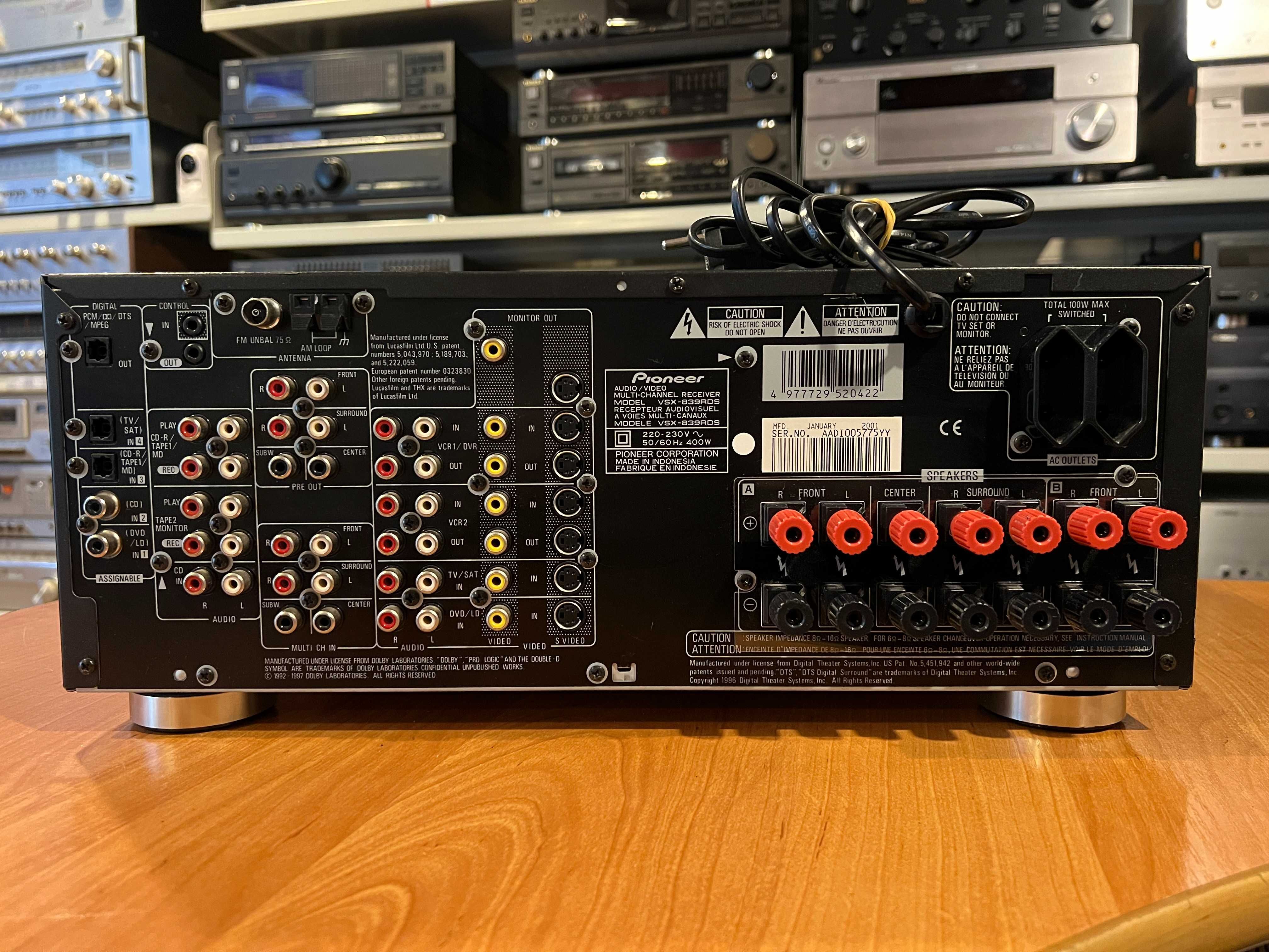 Amplituner Pioneer VSX-839 THX Dolby Audio Room