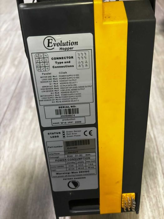 Peças para moedeiro de lavandarias