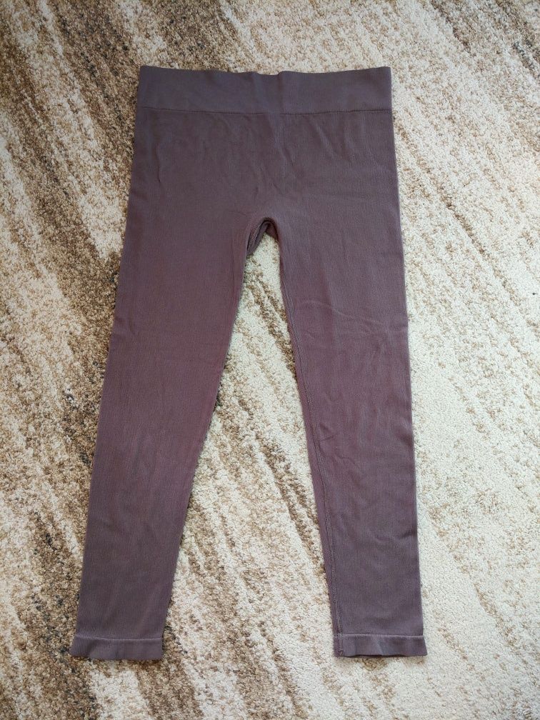 Legginsy leginsy 3/4 prążkowane h&m M