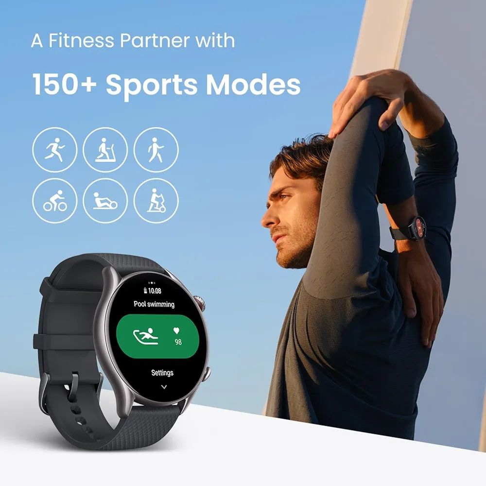 Смарт-годинник Amazfit GTR 4 new version Black