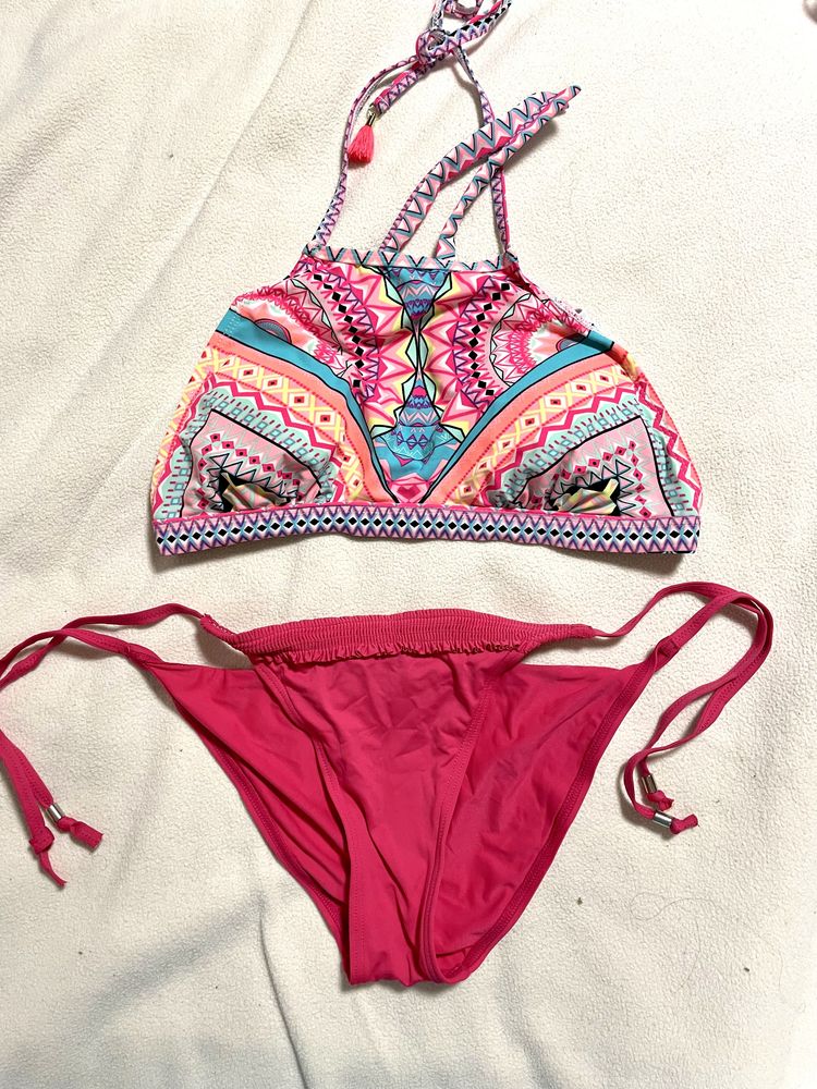 Bikini w azteckie wzory 38 esprit neonowe fluo