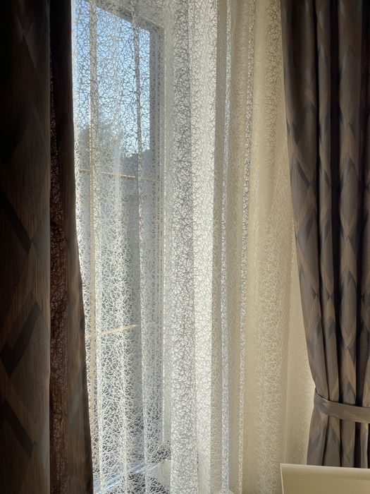 Тюль колір шампань