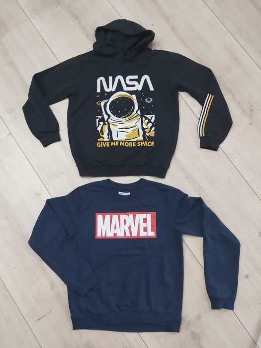 Bluza 2 szt marvel i nasa roz 146