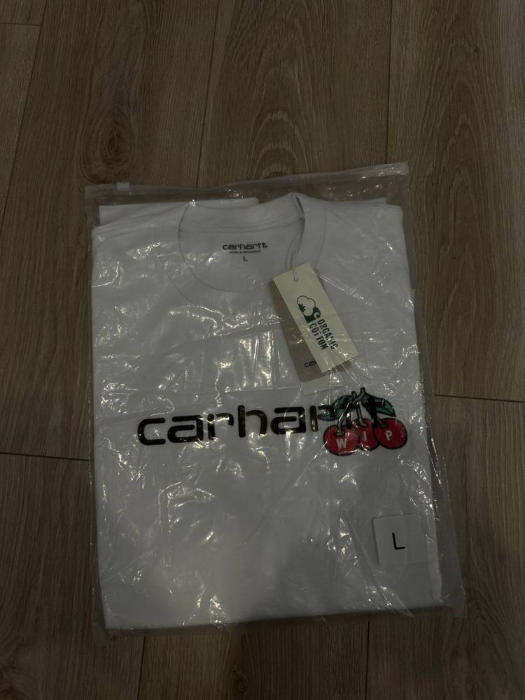 Carhartt WIP W' S/S Blush Logo-Embroidered T-Shirt - White кархарт