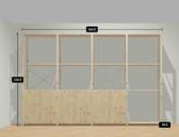 IKEA Módulos laterais Ivar 226cm