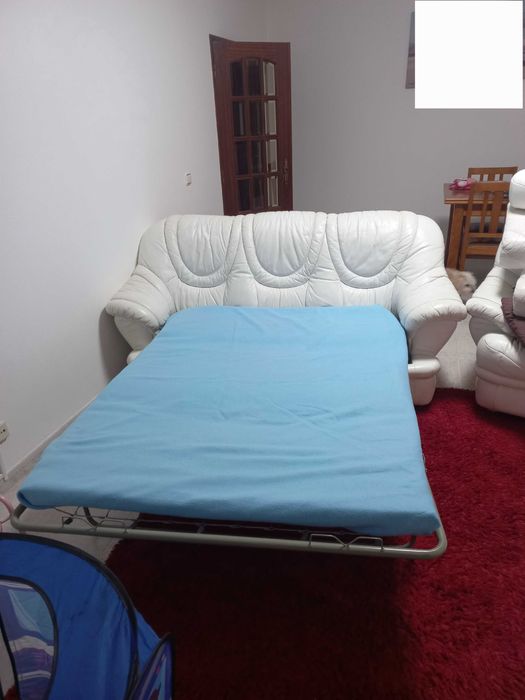 Conjunto completo de Sofás em Pele genuína