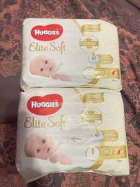 2 упаковки Huggies Elite Soft 1 25 шт