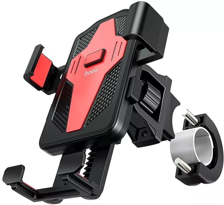 Надійний вело/мото тримач з автозатисканням Hoco CA73 (6.7 дюйма) Red