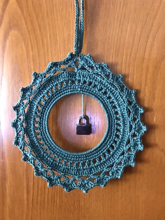 Pendurico em crochet