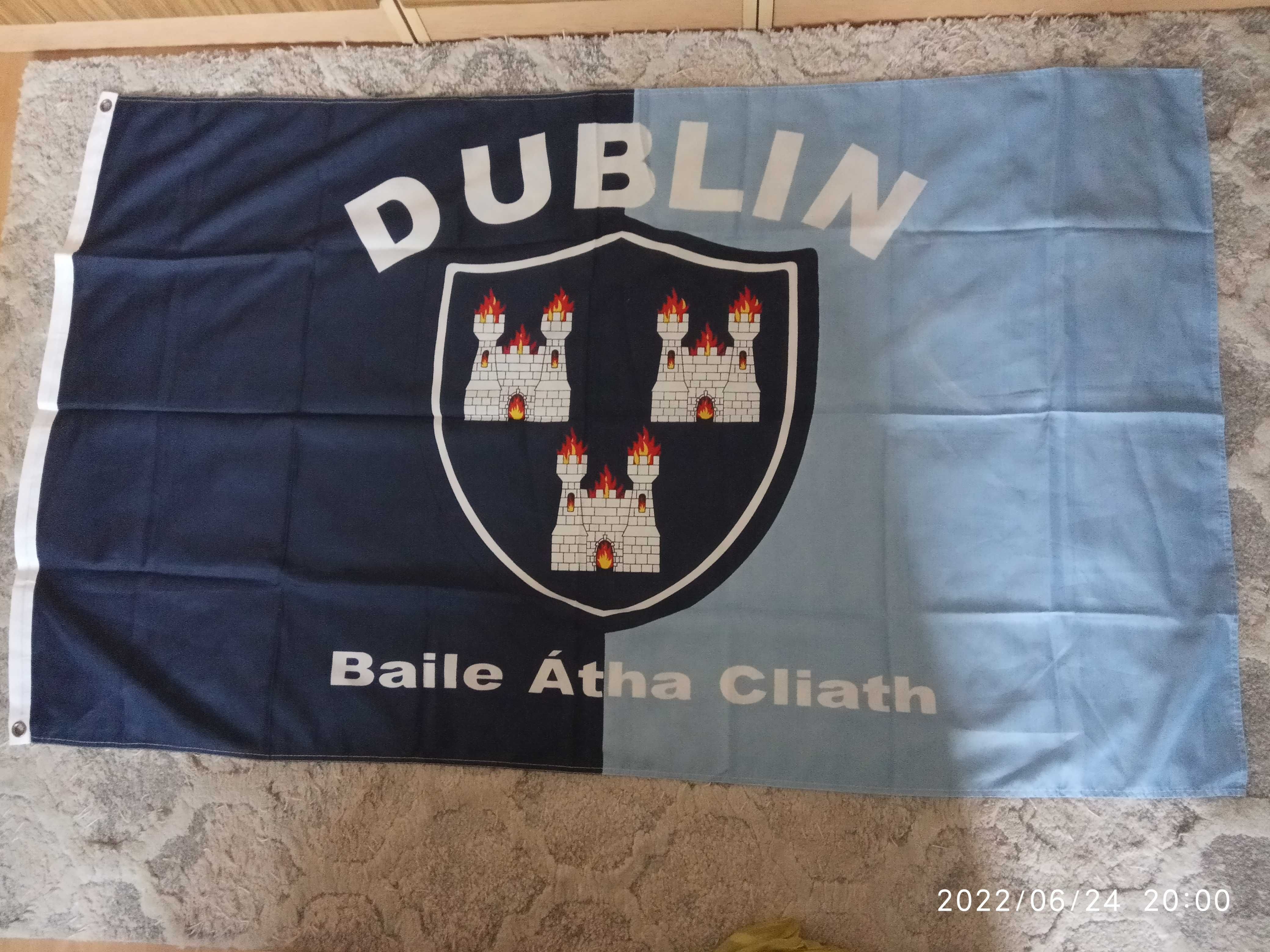 Flaga Dublin Irlandia 90x150
