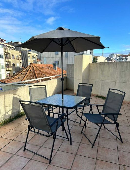 Conjunto mesa de jardim 6 peças