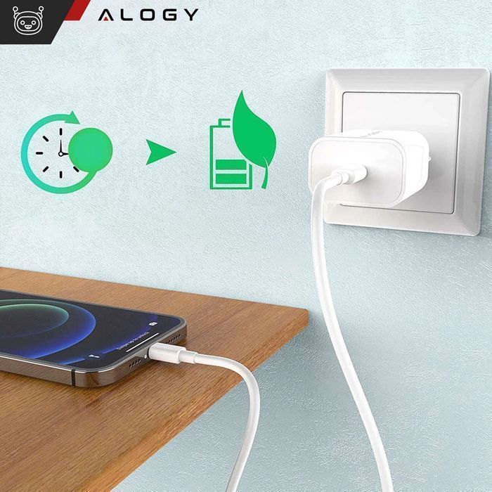 Ładowarka sieciowa szybka 30W USB-C USB typ C GaN PD do iPhone kostka