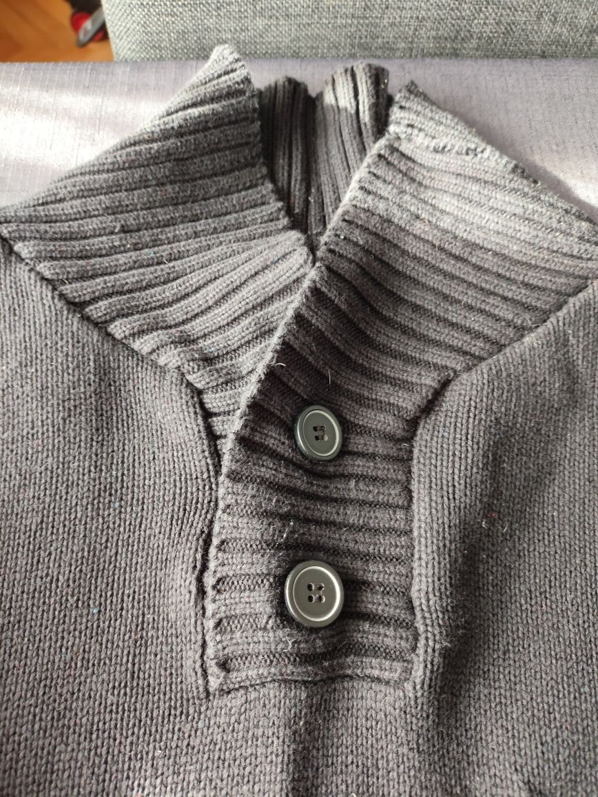 Sweter męski czarny