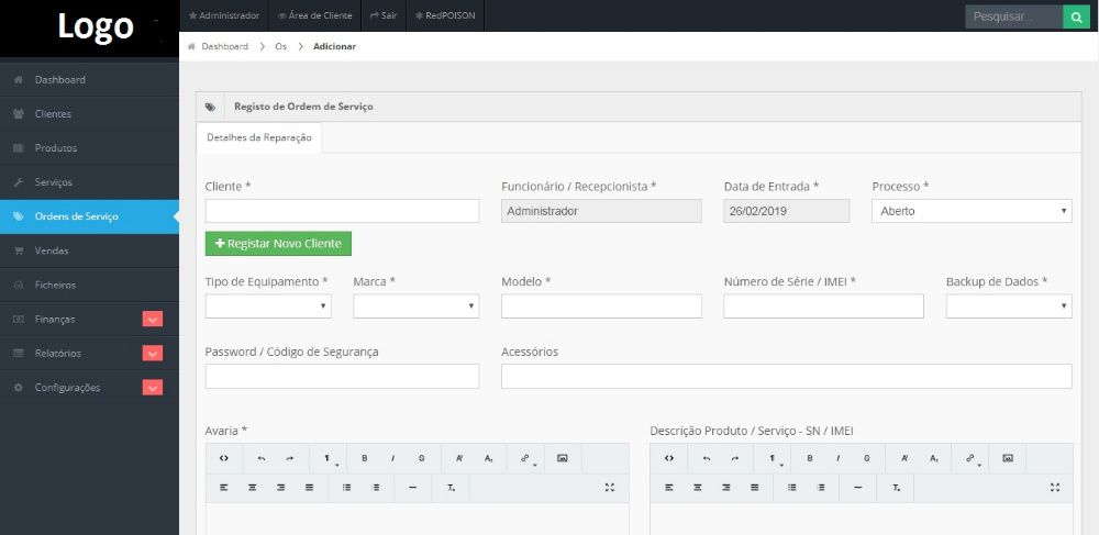 Software de gestão / php e MySQL para lojas