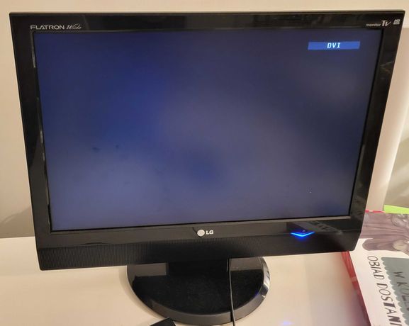 Monitor LG Flatron M208WA-BZ z tunerem TV + adapter HDTV to VGA