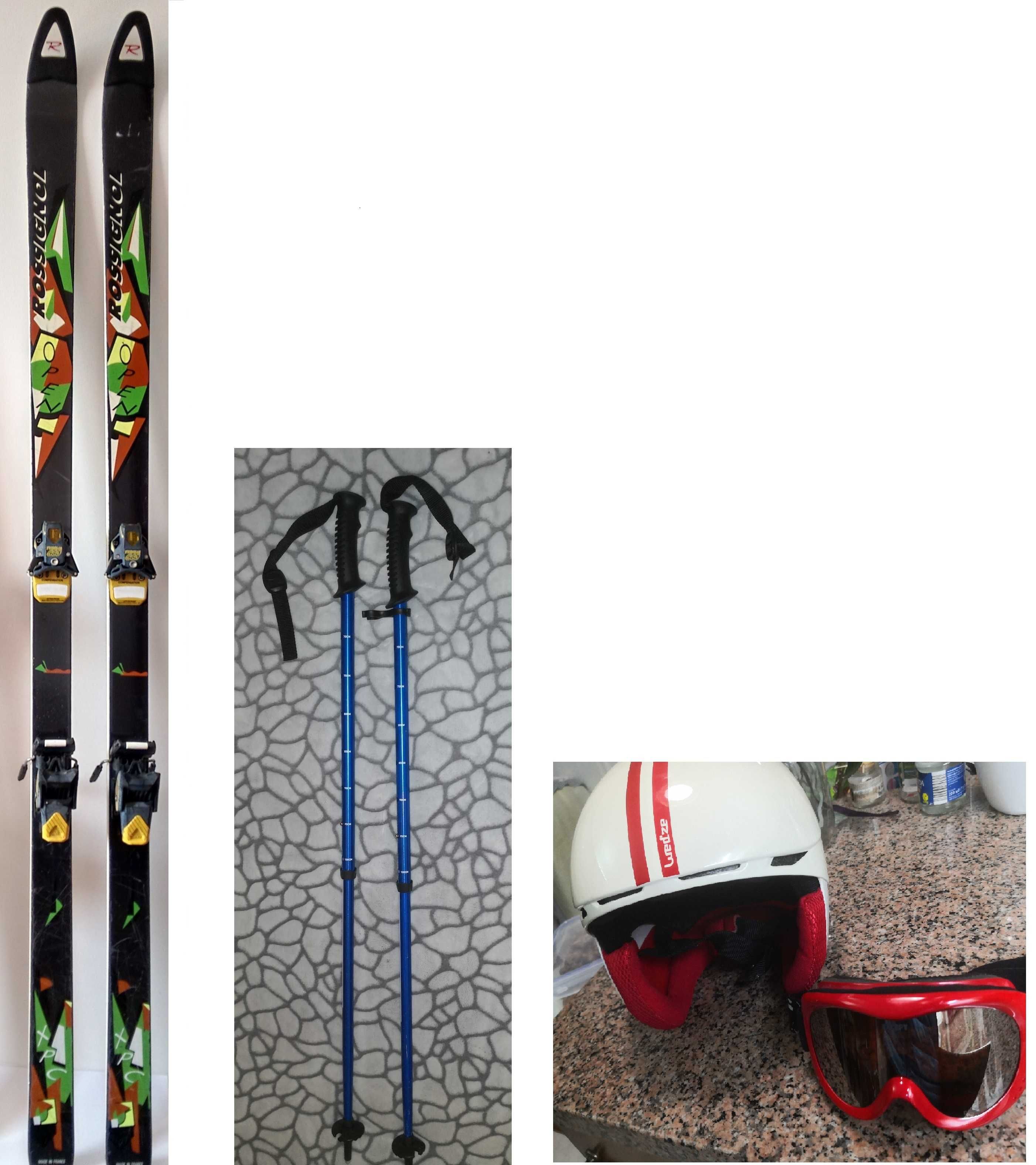 Equipamento da neve Ski e Batons