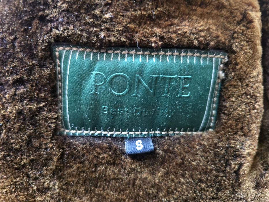 PONTE дубленка кажанная мужская на меху