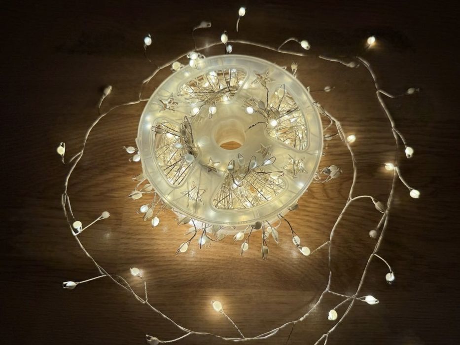 Мішура(хвойна лапа) 20м,30м,срібний дріт,usb, крупний діод. НОВИНКА