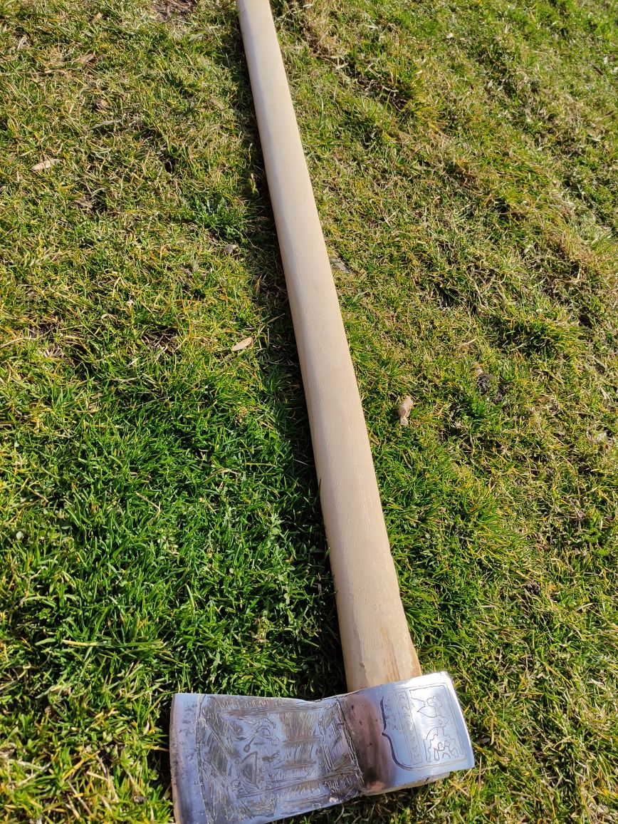 Siekiera górnicza ciesielska 90cm z grawerem
