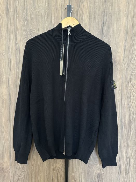 Кардиган Stone Island 8015526D8 Zip Cardigan Black Sweater L CP стон