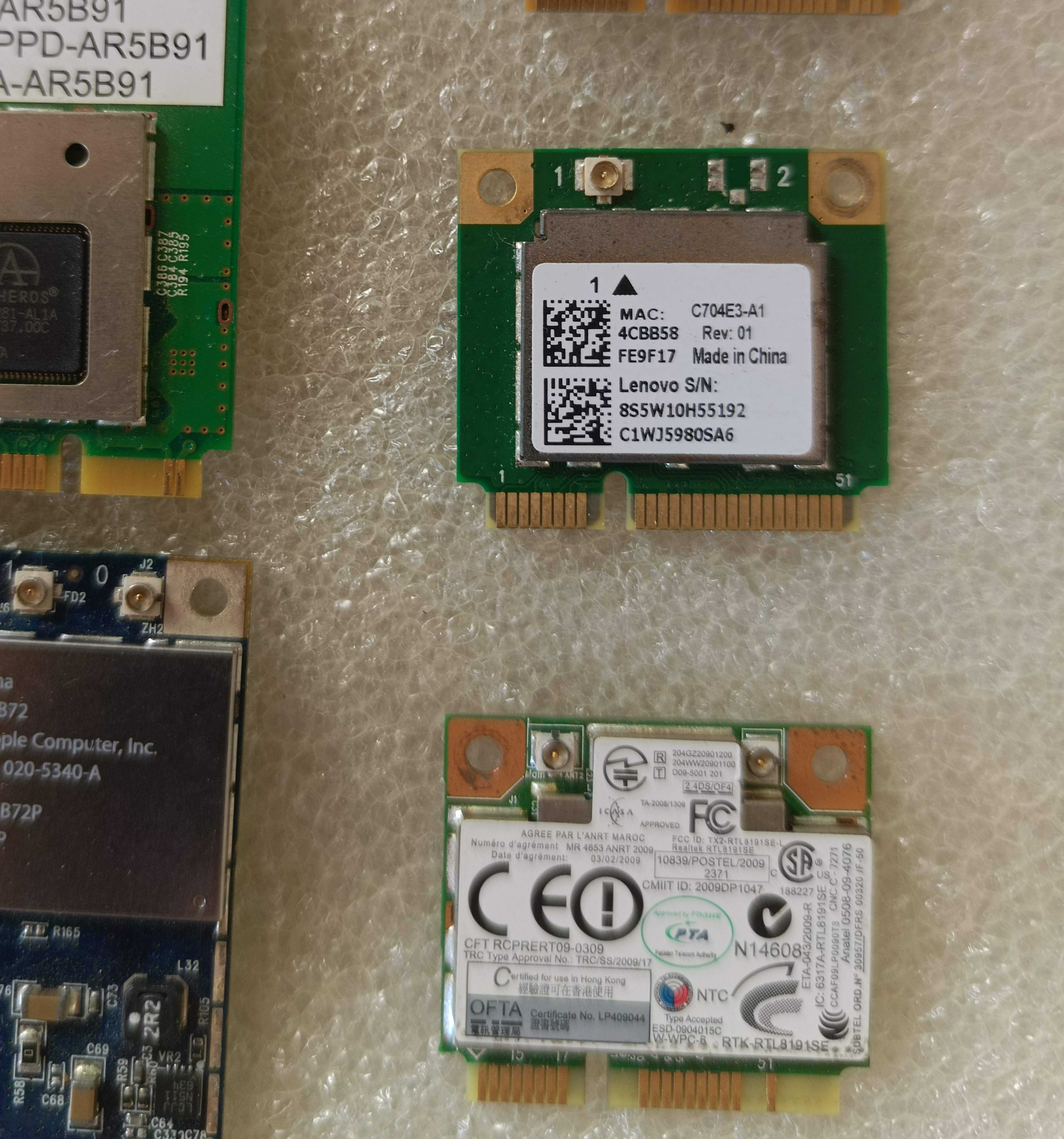 Wi-Fi модуль miniPCI-E, PCI-E