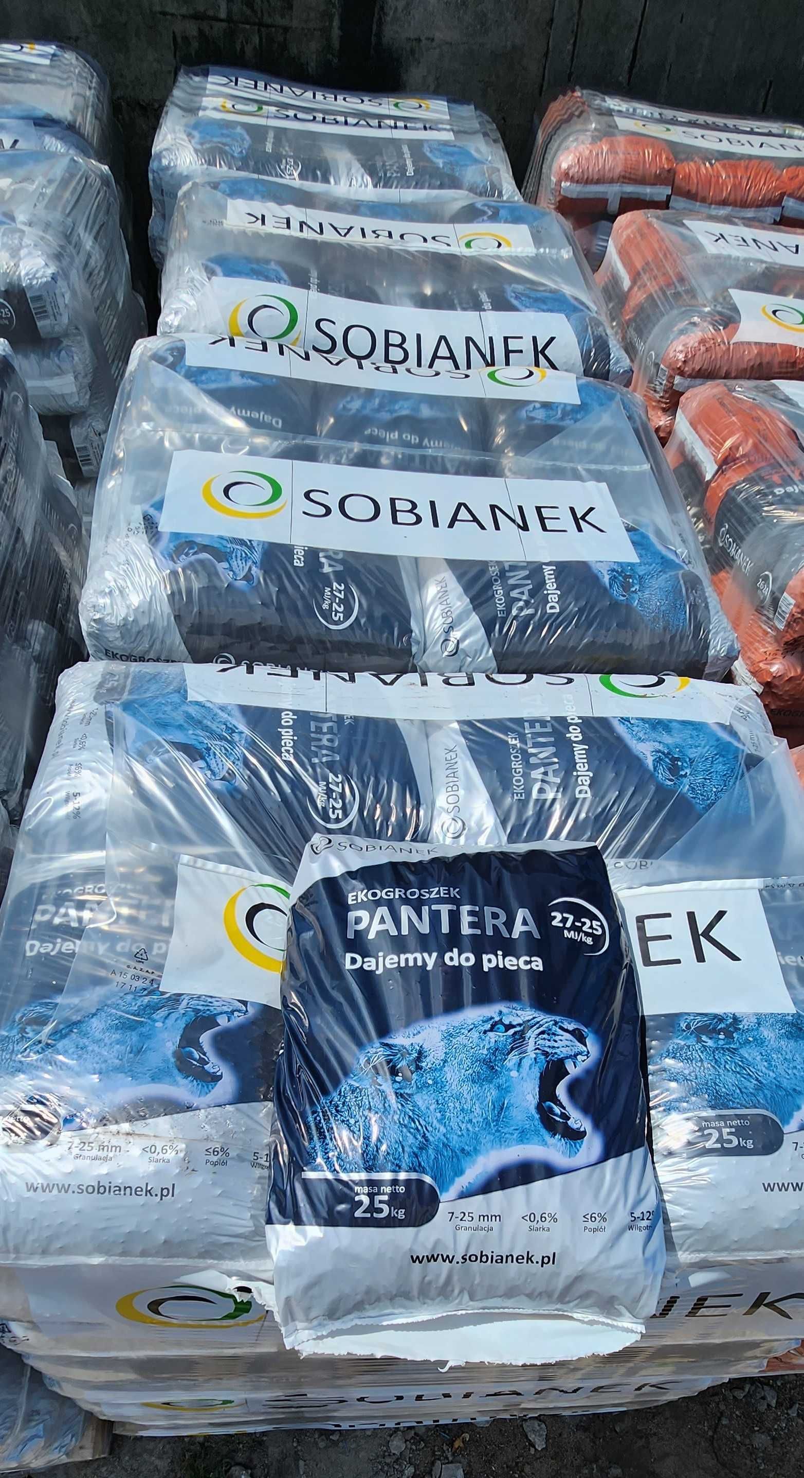 Węgiel groszek Sobianek PANTERA 25-27 MJ  Promocja Wiosenna  1480 zł