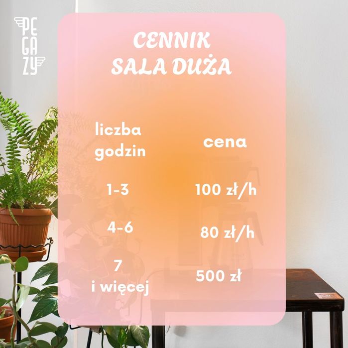 Sala na warsztaty Poznań Jeżyce
