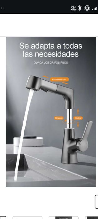 Torneira Multifuncional com Elevador e Extensão - NOVO