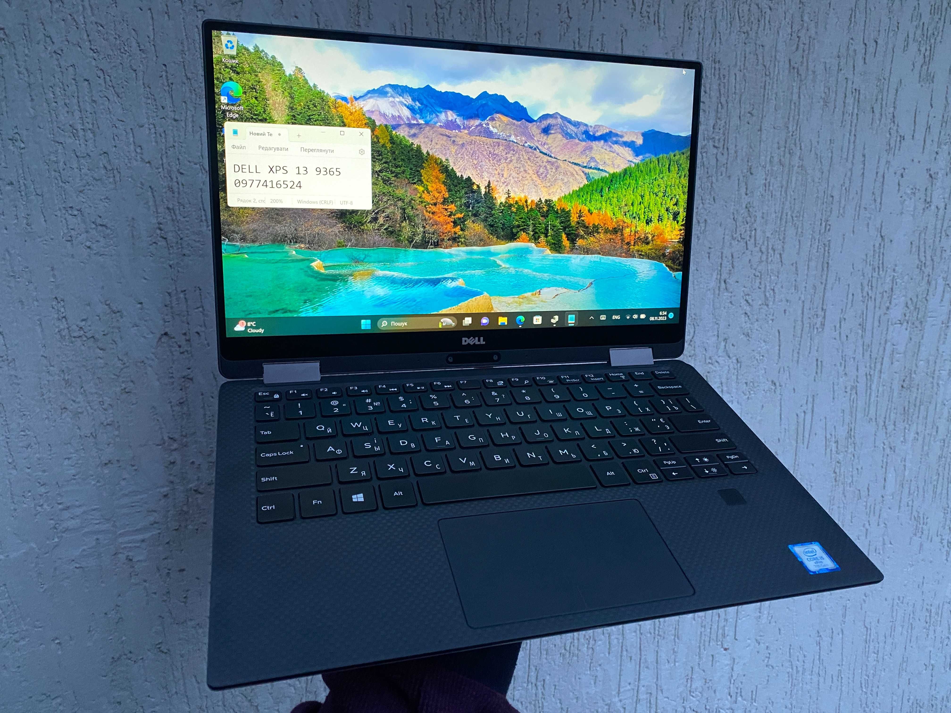 Преміальний ультрабук трансформер DELL XPS 13 9365 i5 8/256Gb Touch