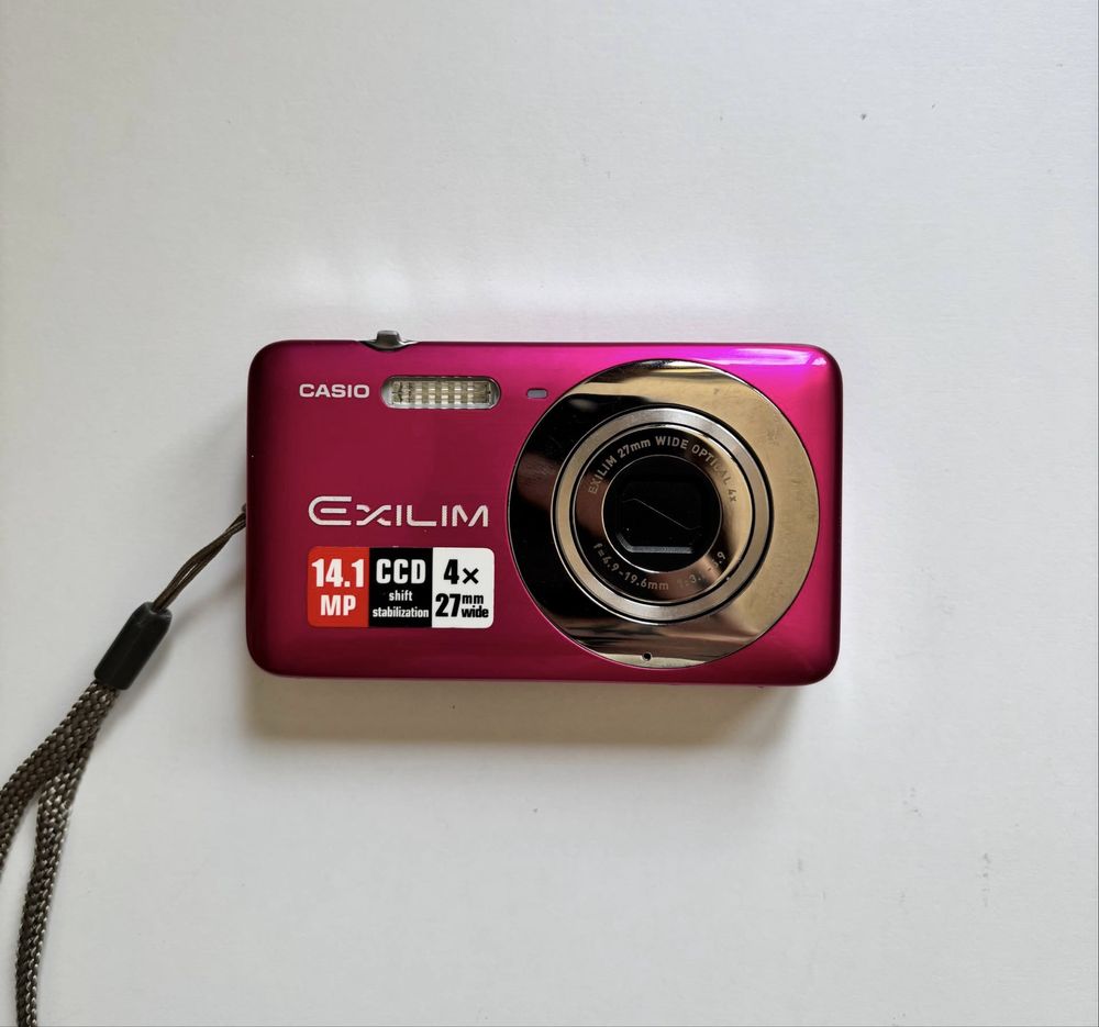 Casio exilim ex-z800 +16gbSD RÓŻOWY jak NOWY!Y2K! aparat cyfrowy 2000s