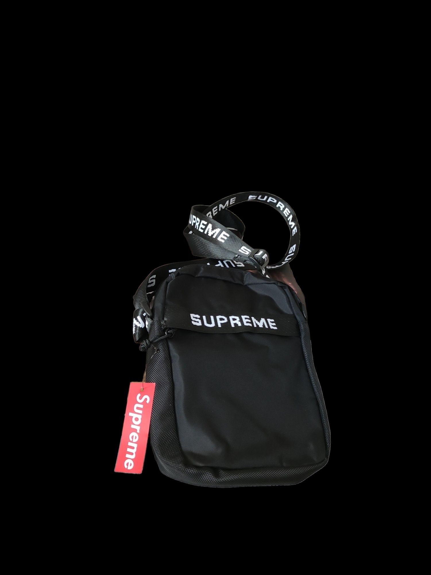 Supreme FW2022 shoulder bag, nerka, na ramię, drip streetwear all blac