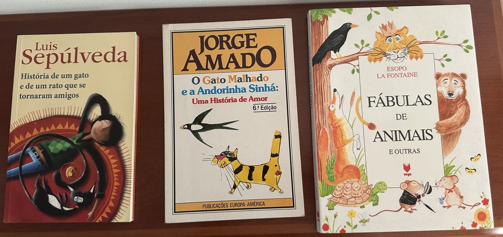 Livros PNL J. Amado / L. Sepulveda / Esopo e La Fontaine