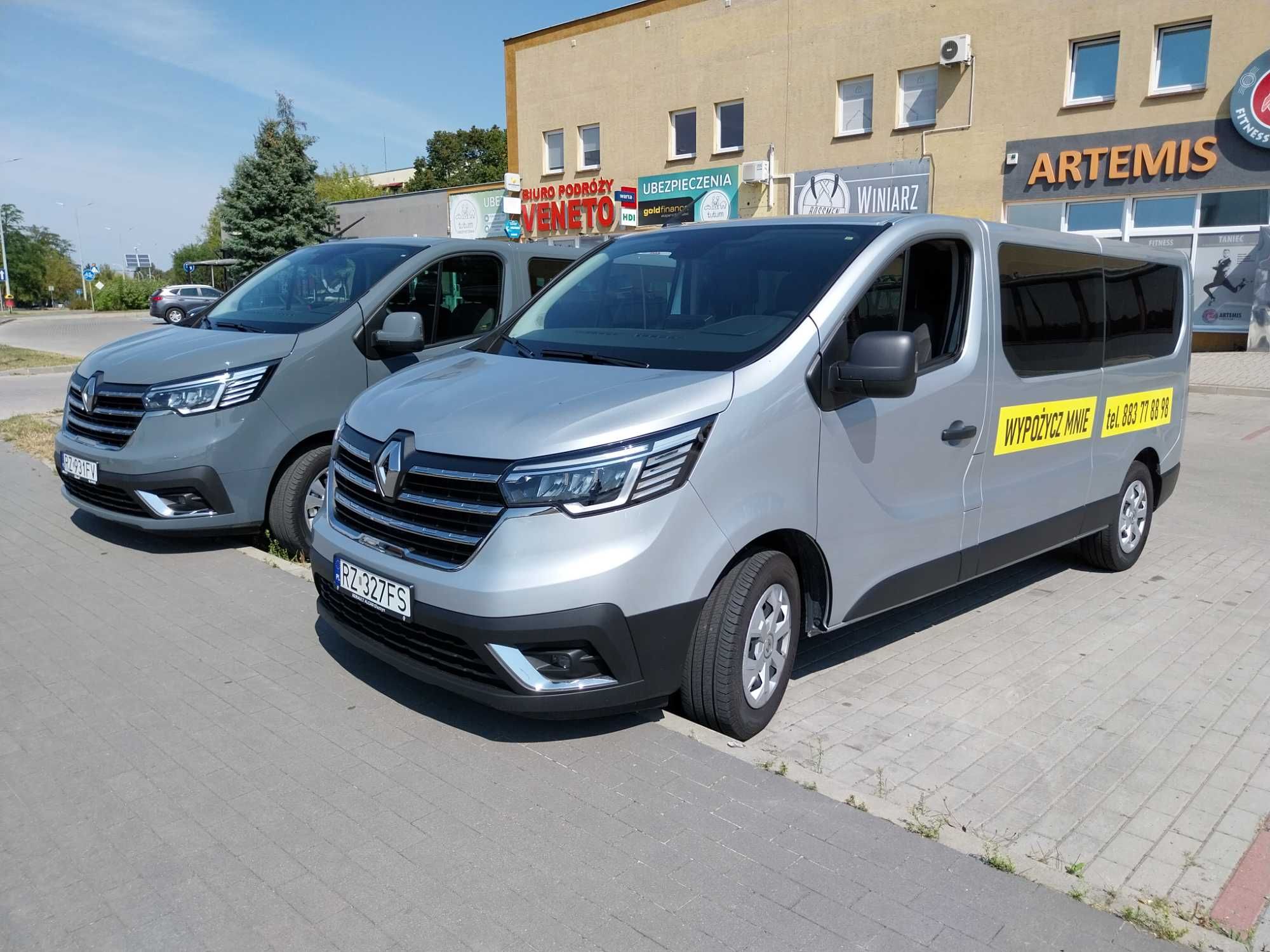 Wynajem BUS 9 OSOBOWY Renault Trafic Long 2024-Mielec