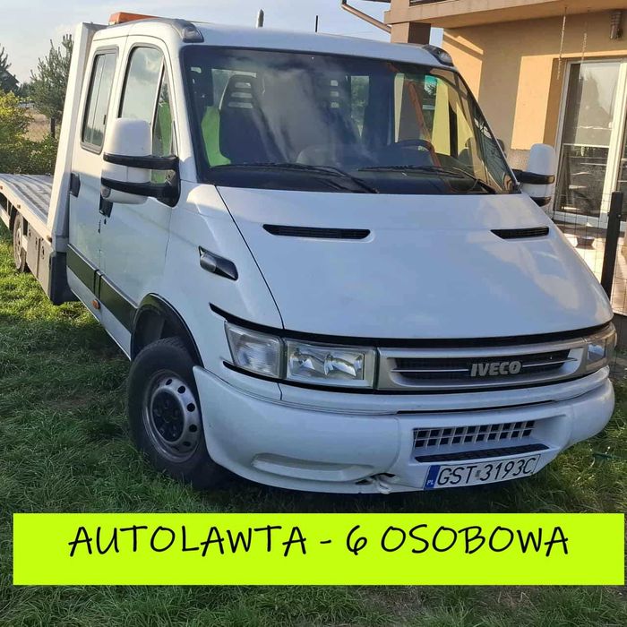 AUTOLAWETA-6 OSOBOWA-przewóz  aut, motocykli, quadów,  aut terenowych