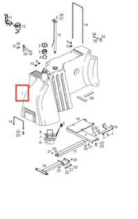 Zbiornik paliwa Steyr CVT 120,130,150,170,6135,6140,6145,6150,6155