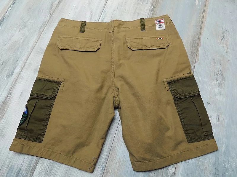 Napapijri Nishop Shorts M65 Cargo Military Nowy Model Spodenki Premium