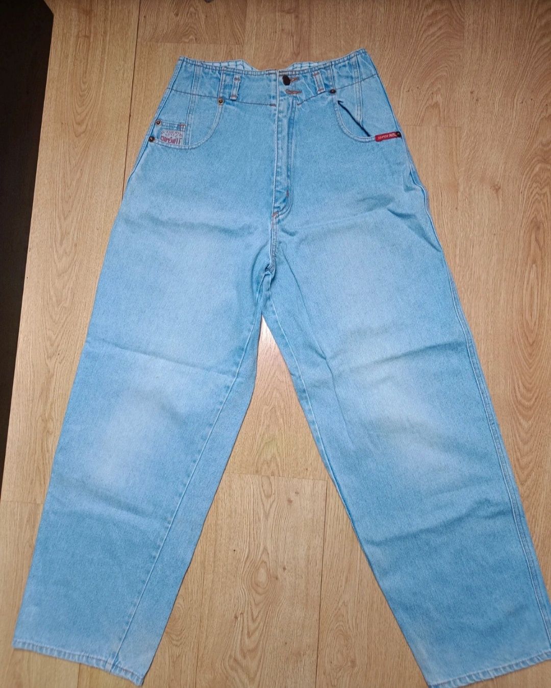 Vintage trade superifle mark denim jeansy proste szerokie 36 S