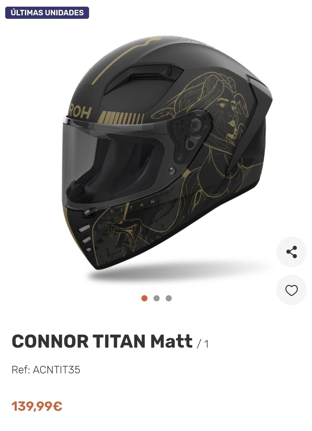 Capacete Airoh Connor Titan Matt