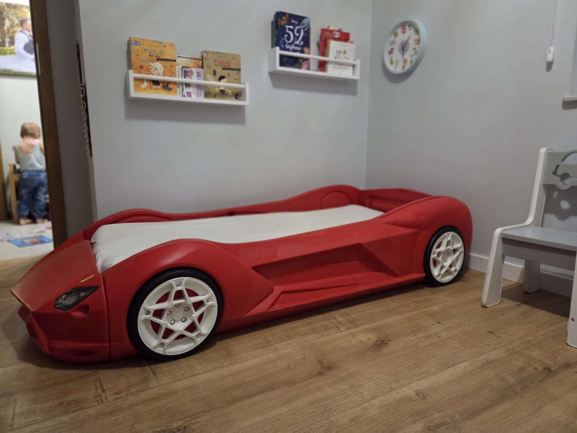 Łóżko dziecięce Lamborghini światła LED  samochód 160x70