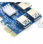 Mnożnik PCIe SYONCON, rozdzielacz PCIe od 1 do 4 gniazd PCI-Express 16