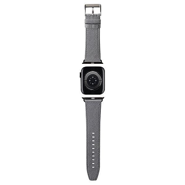 Pasek Karl Lagerfeld Saffiano Monogram na Apple Watch 38/40/41mm - sre