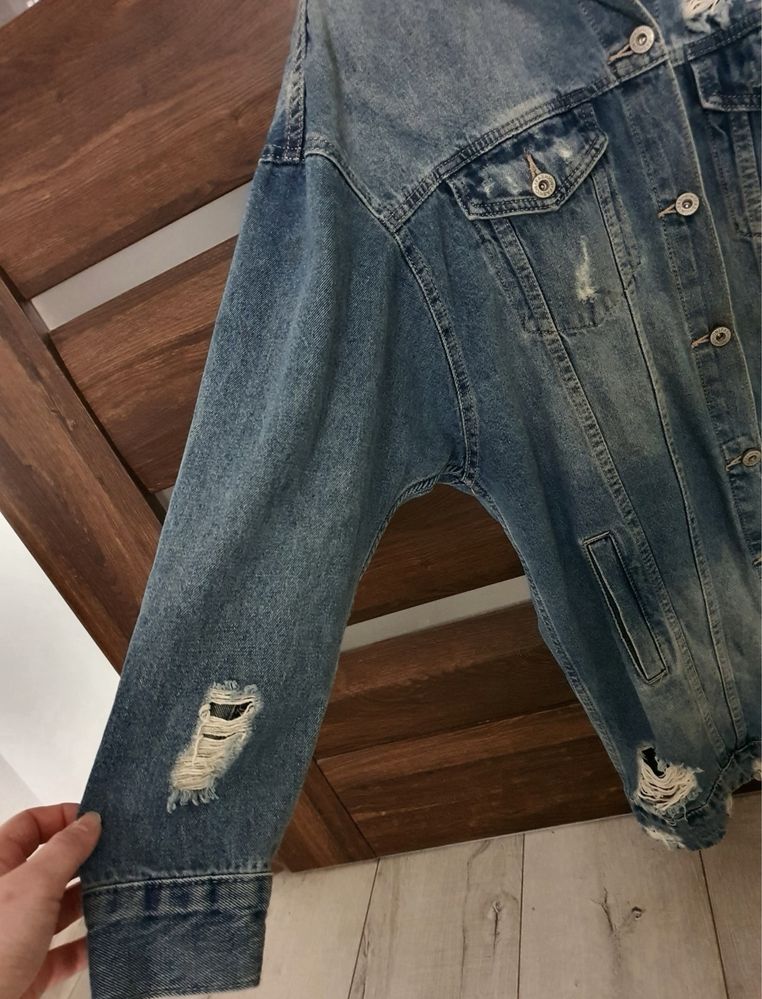 Dłuższa katana jeans