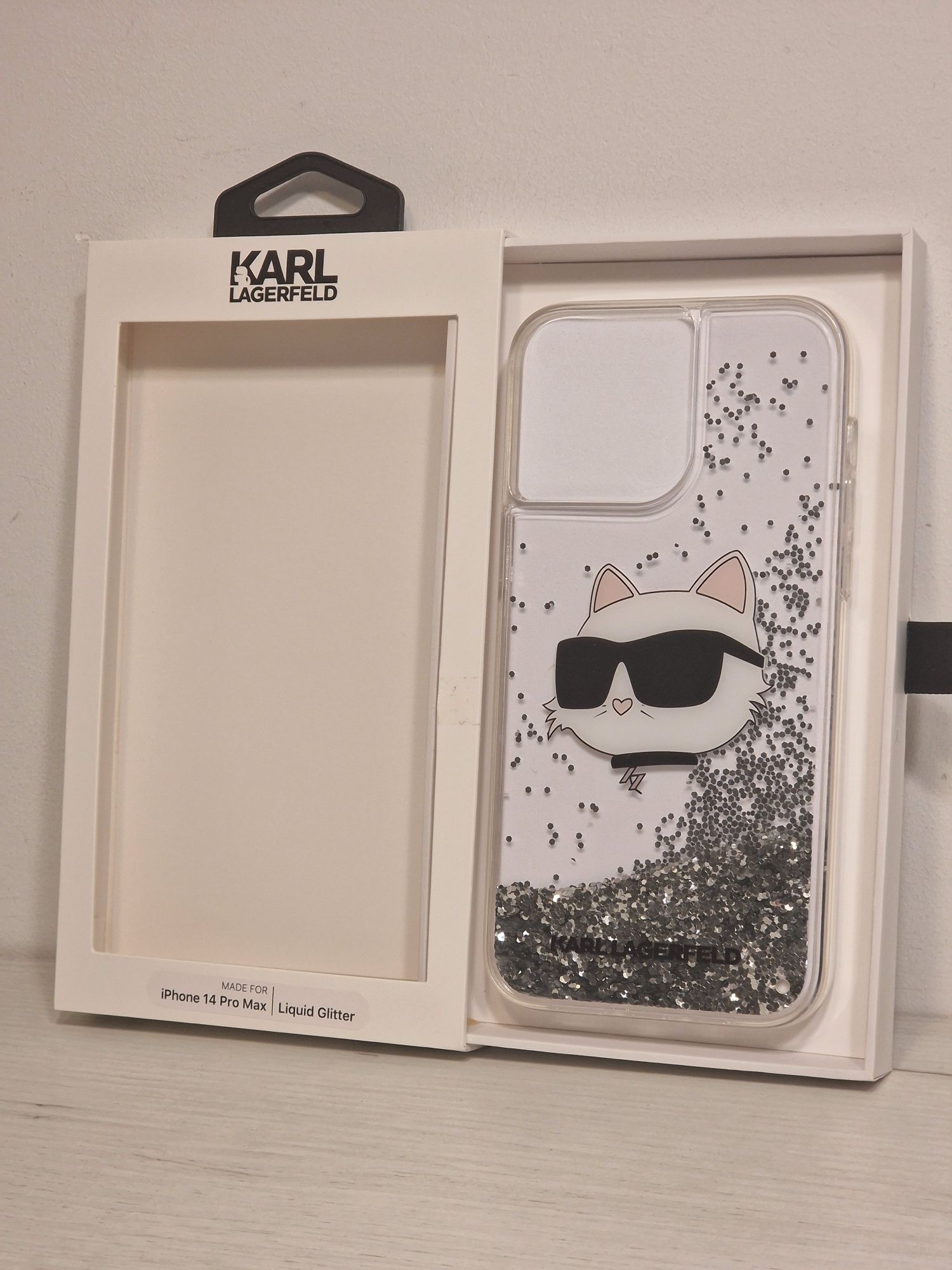 Oryginalne Etui KARL LAGERFELD Glitter Choupette Iphone 14 Pro Max