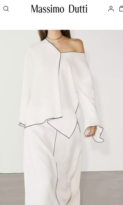 Massimo Dutti костюм спідниця сорочка льон віскоза