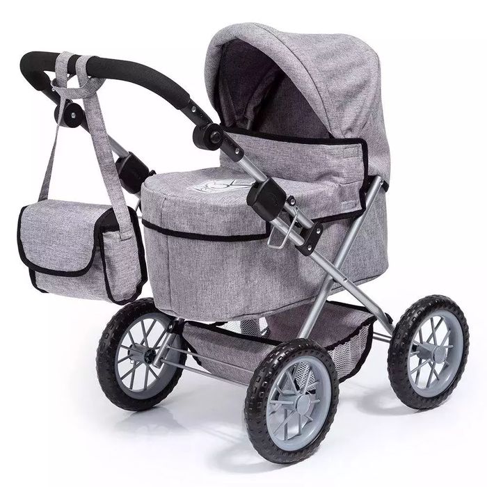 Wózek dla lalek Trendy, szary. Bayer