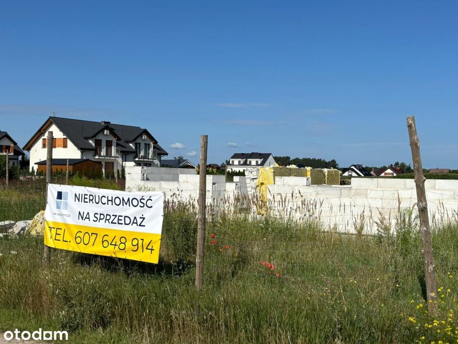 Działka z rozpoczętą budową. Dom (101 mkw.) Słocin